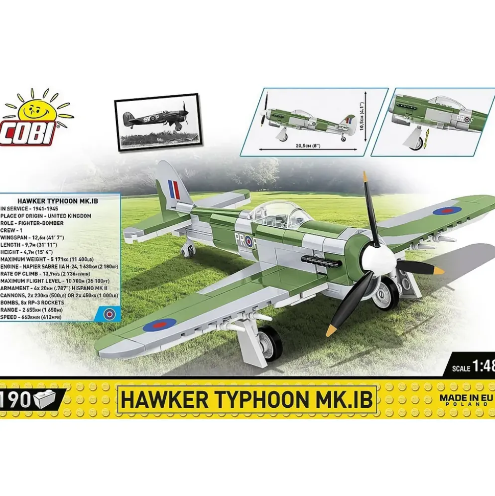 Hawker Typhoon MK.1B - Byggklossar - 5864 - COBI - 1:48