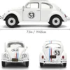 Herbie Volkswagen Beetle - The Love Bug - Jada - 1:24