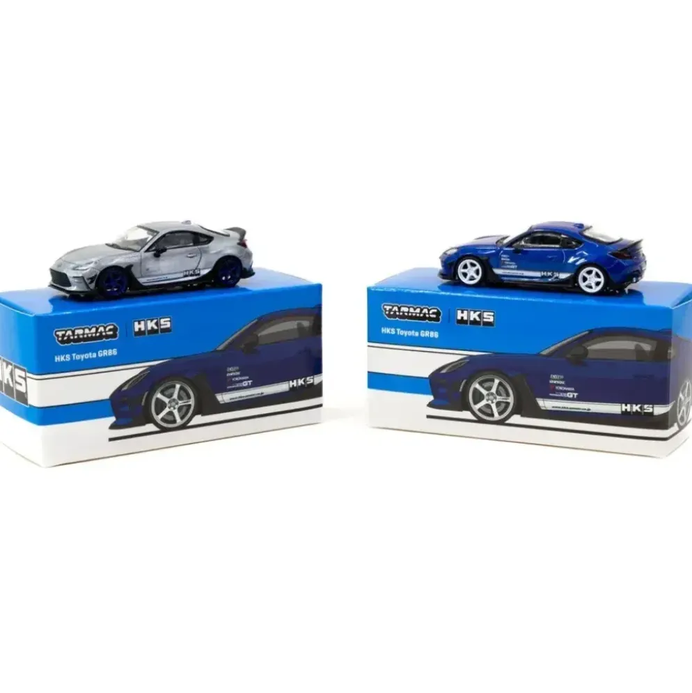 HKS Toyota GR86 - Blåmetallic - Tarmac Works - 1:64