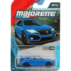 Honda Civic Type R - Blå - Showroom Premium Cars - Majorette - 7 cm