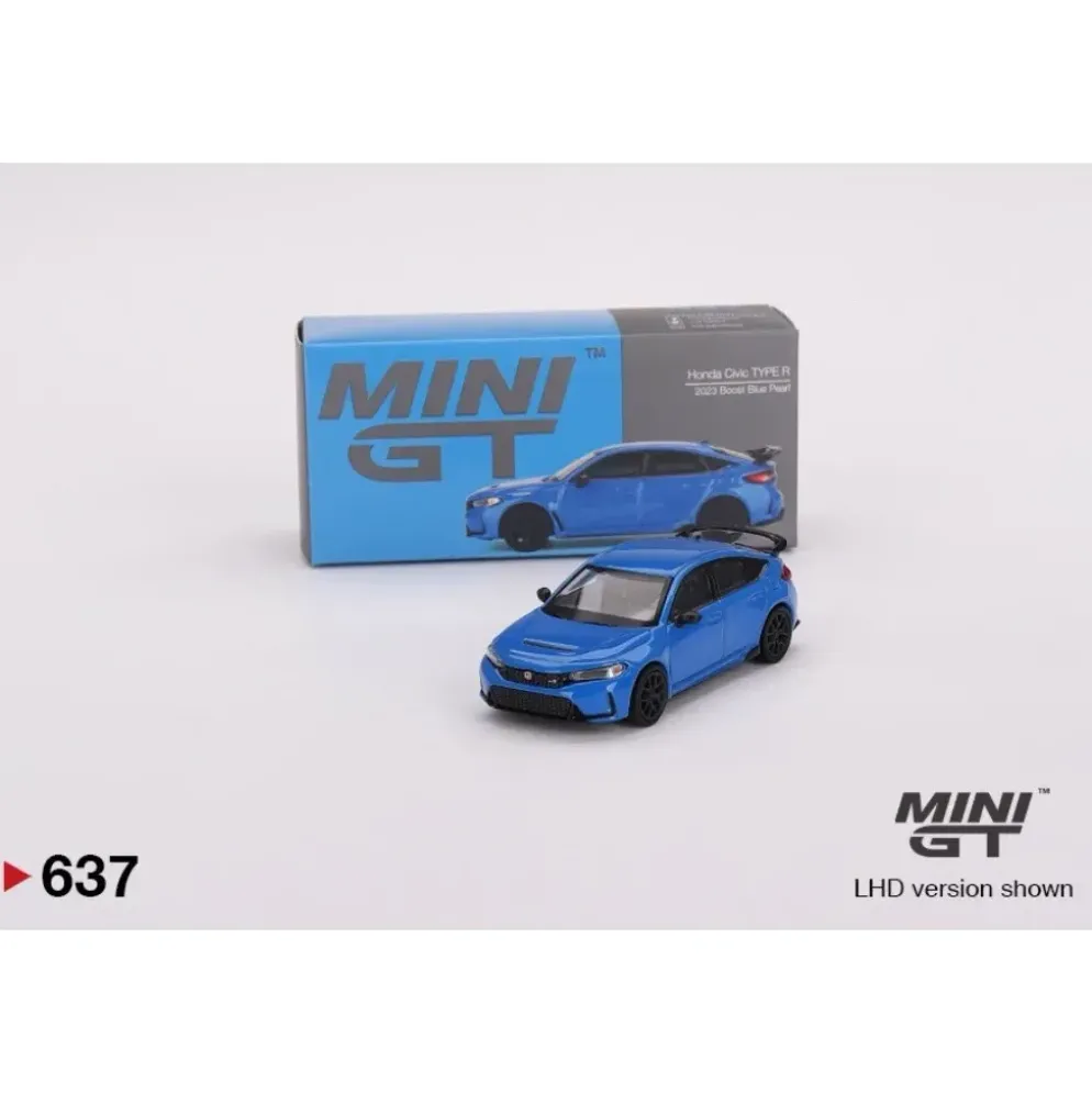 Honda Civic TYPE R - Boost Blue Pearl - 637 - Mini GT - 1:64