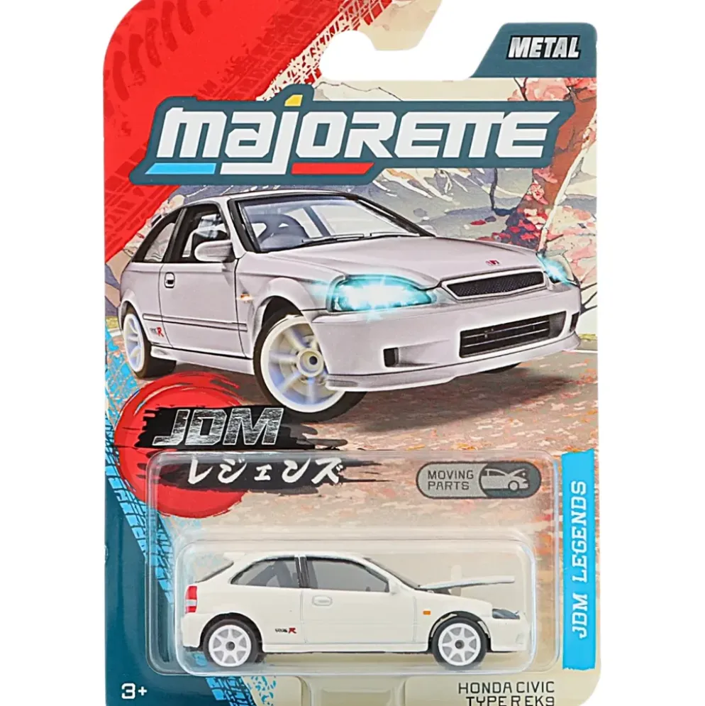 Honda Civic Type R EK9 - Vit - JDM Legends - Majorette - 7 cm