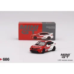 Honda Civic TYPE R #1 2023 Pace Car Red - 686 - Mini GT