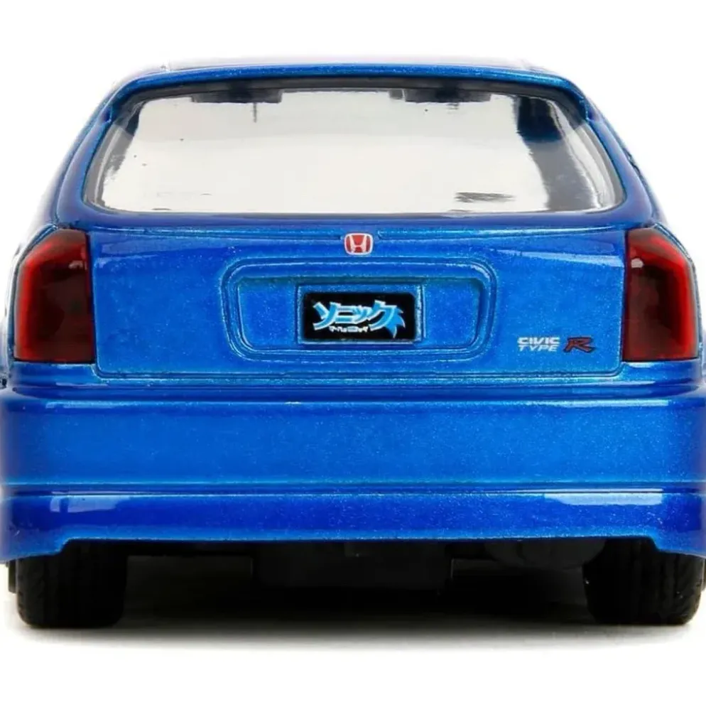1997 Honda Civic Type R - Sonic The Hedgehog - Jada - 13 cm