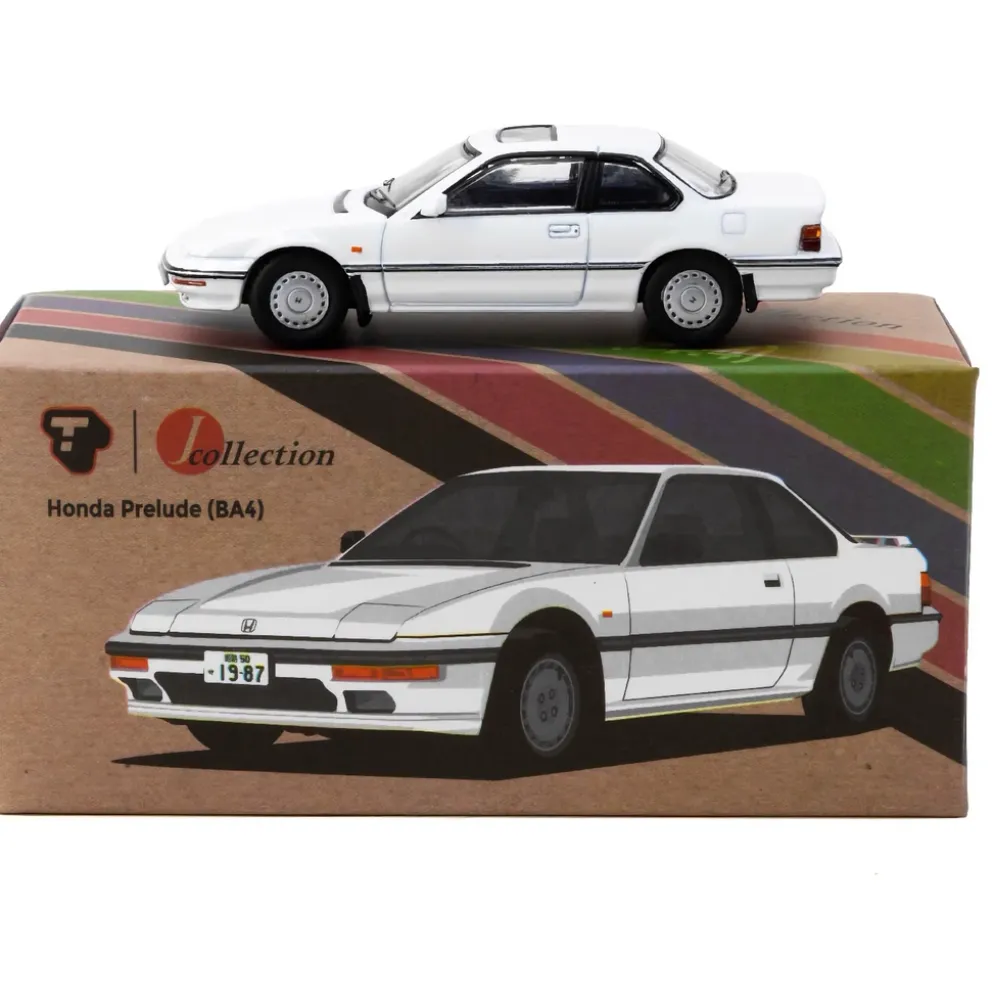 Honda Prelude (BA4) - Vit - Tarmac Works x J-Collection - 1:64