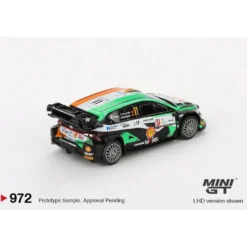 Hyundai i20 N Rally1 #11 2023 Rally Croatia Power Stage Winner - Orange - 972 - Mini GT - 1:64