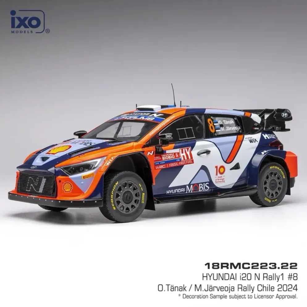 Hyundai i20 N Rally1 - 2024 - Tänak / Järveoja - Ixo Models - 1:18