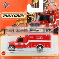 International Terrastar - Ambulans - Röd - Matchbox