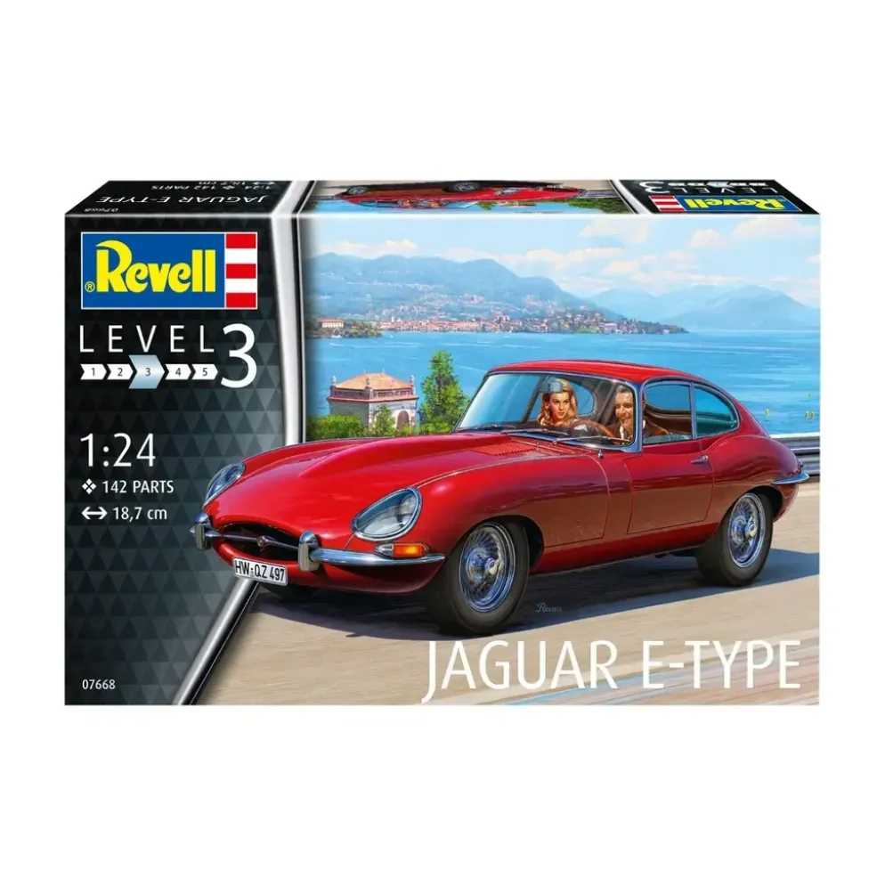 Jaguar E-Type (Coupé) - Byggmodell - 07668 - Revell - 1:24