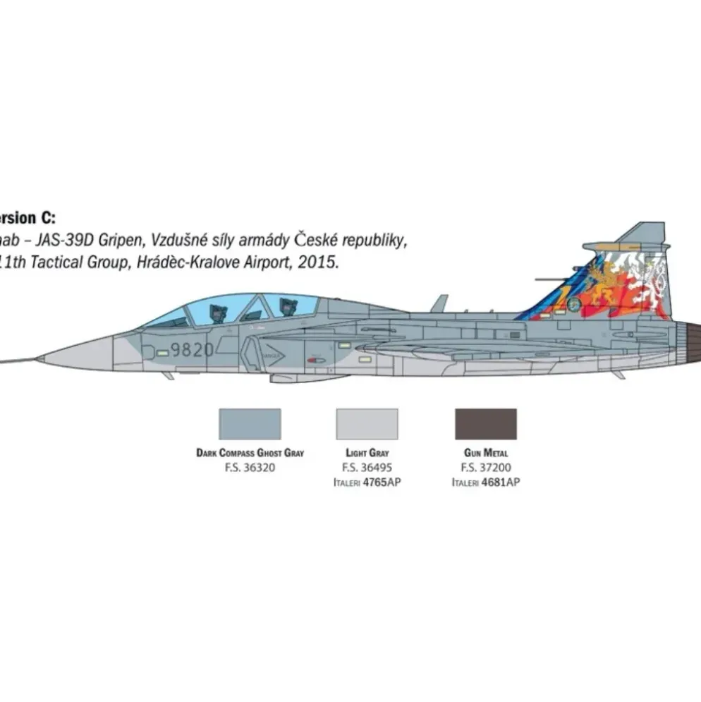 JAS-39D Gripen Twin Seater - 2664 - Italeri - 1:48