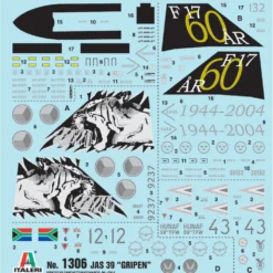 JAS-39 Gripen - Plastbyggsats - 1306 - Italeri - 1:72