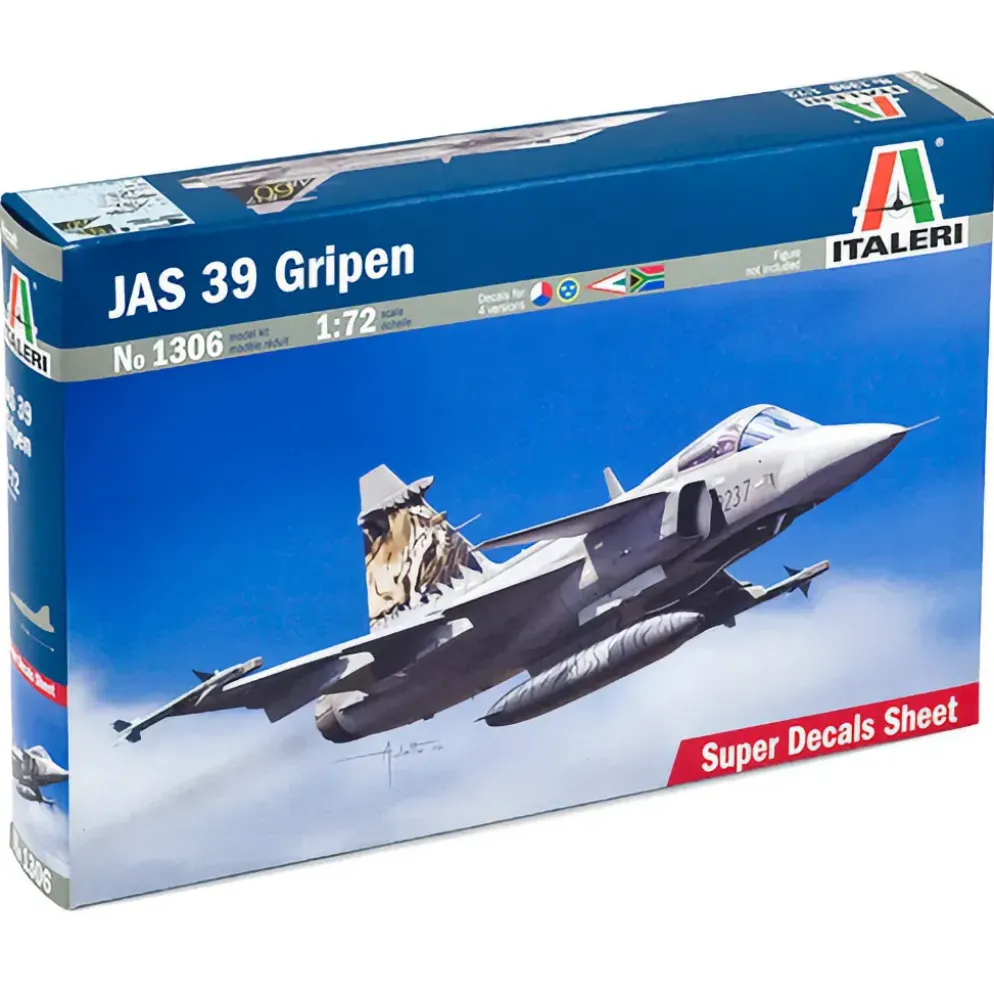 JAS-39 Gripen - Plastbyggsats - 1306 - Italeri - 1:72