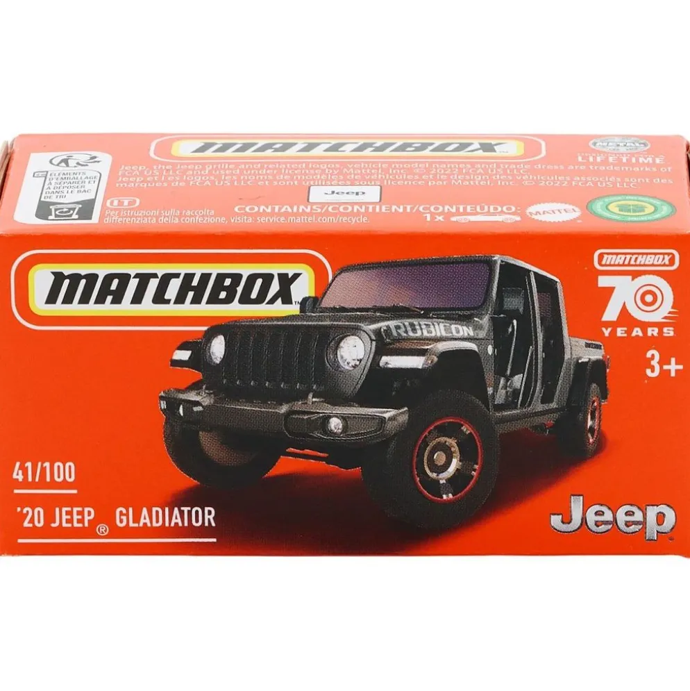 '20 Jeep Gladiator - Svart - Power Grab - Matchbox