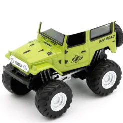 Jeep - Leksaksbil med Pullback - Grön - 9 cm