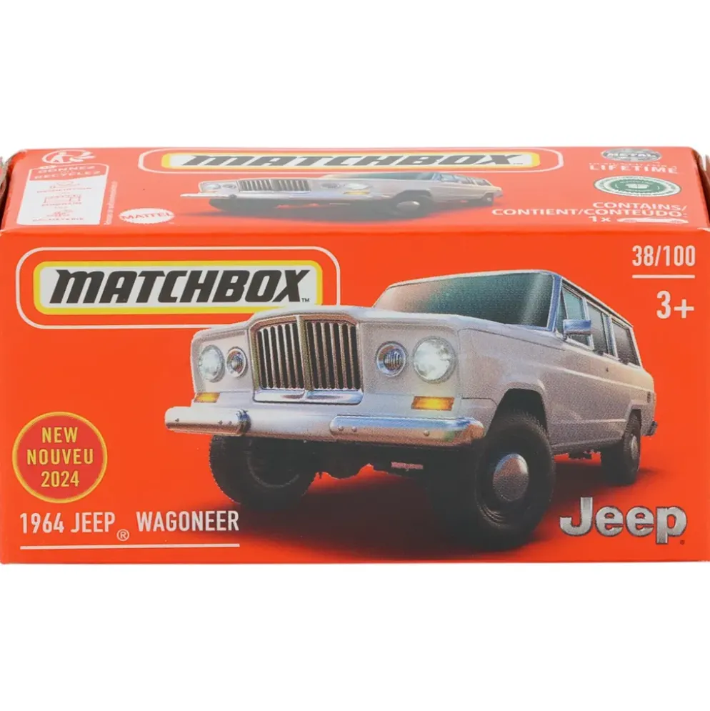 1964 Jeep Wagoneer - Vit - Power Grab 38/100 - Matchbox