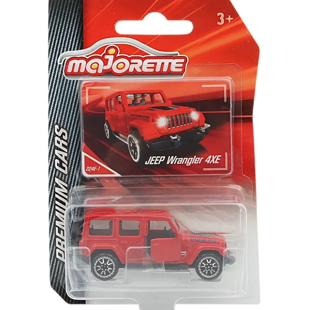 Jeep Wrangler 4XE - Röd - Premium Cars - Majorette - 7 cm