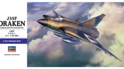 J35F Draken - Plastbyggmodell - E48 - Hasegawa - 1:72