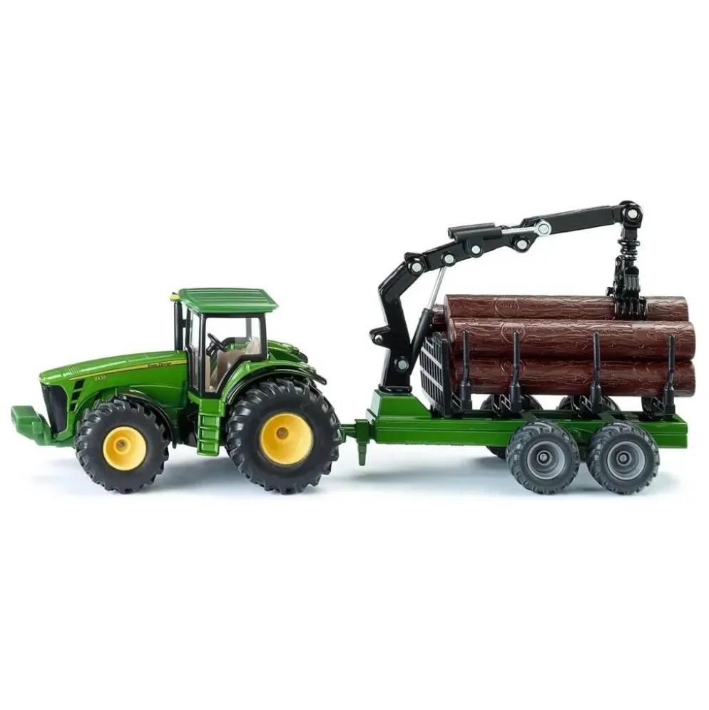 John Deere 8430 med Timmervagn - 1954 - Siku - 1:50