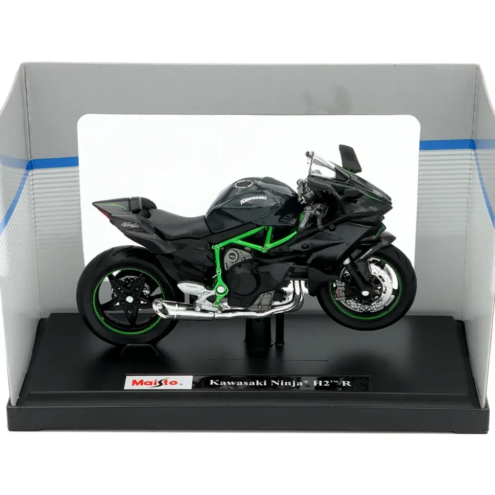 Kawasaki Ninja H2 R - Grön / Svart - Maisto - 1:18 - 11 cm