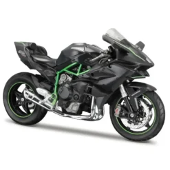 Kawasaki Ninja H2 R - Grön / Svart - Maisto - 1:12 (18 cm)