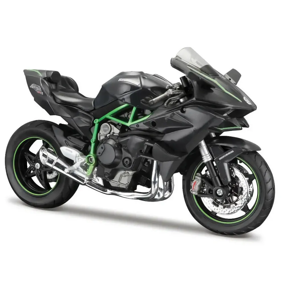 Kawasaki Ninja H2 R - Grön / Svart - Maisto - 1:12 (18 cm)