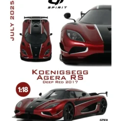 Koenigsegg Agera RS - 2017 - Röd - GT Spirit - 1:18