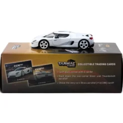 Koenigsegg CC850 - Vit - Cards Combo Set - GLOBAL64 - Tarmac - 1:64