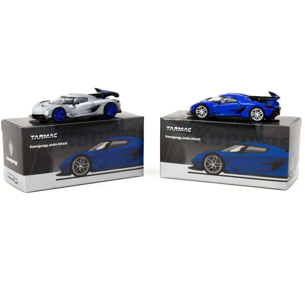 Koenigsegg Jesko Attack - Blå - Tarmac Works - 1:64