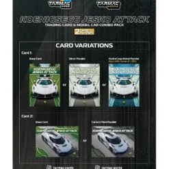 Koenigsegg Jesko Attack - Vit - GLOBAL64 Tarmac Works - 1:64