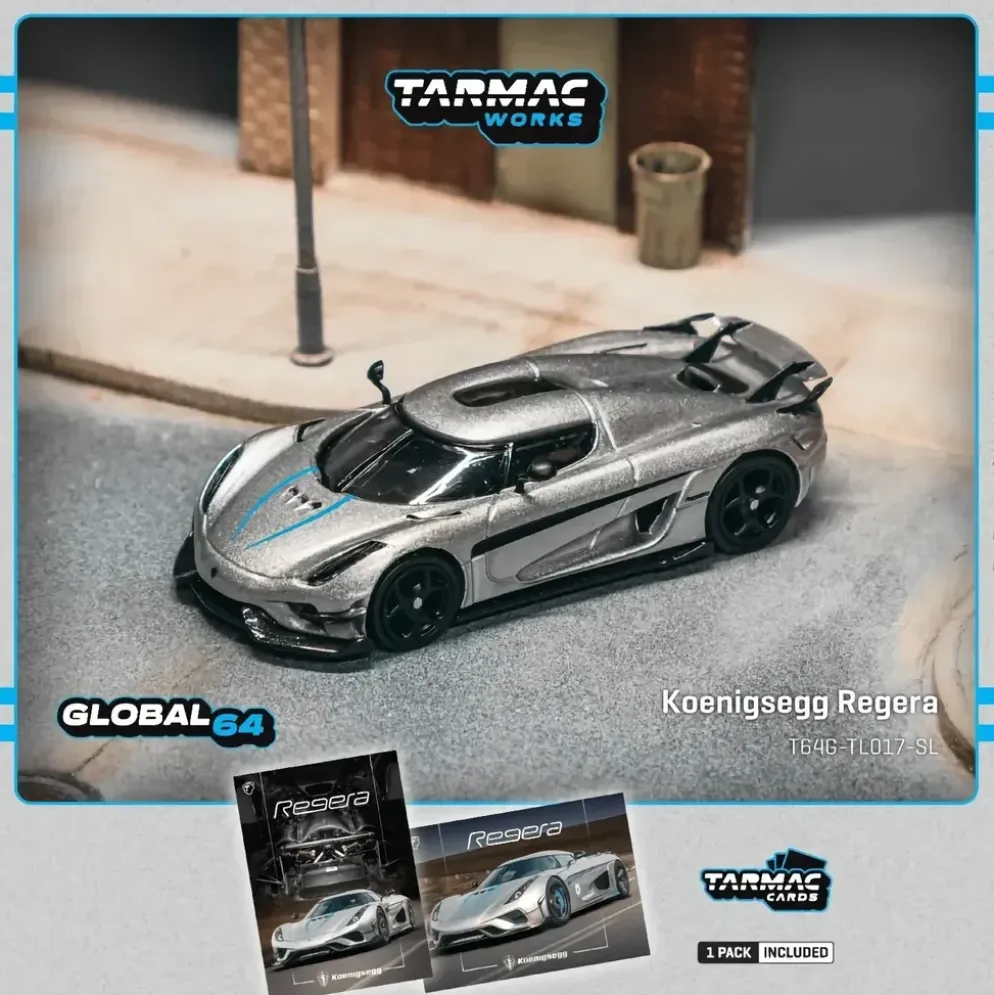 Koenigsegg Regera - Silver - Tarmac Works - 1:64