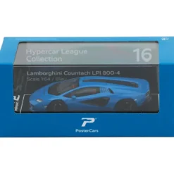 Lamborghini Countach LPI 800-4 - Blå - PosterCars - 1:64