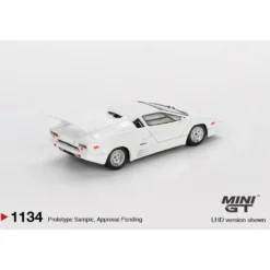 Lamborghini Countach 25th Anniversary White - Vit - 1134 - Mini GT - 1:64