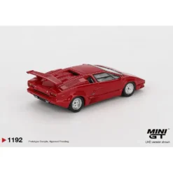 Lamborghini Countach 25th Anniversary Red - Röd - 1192 - Mini GT - 1:64