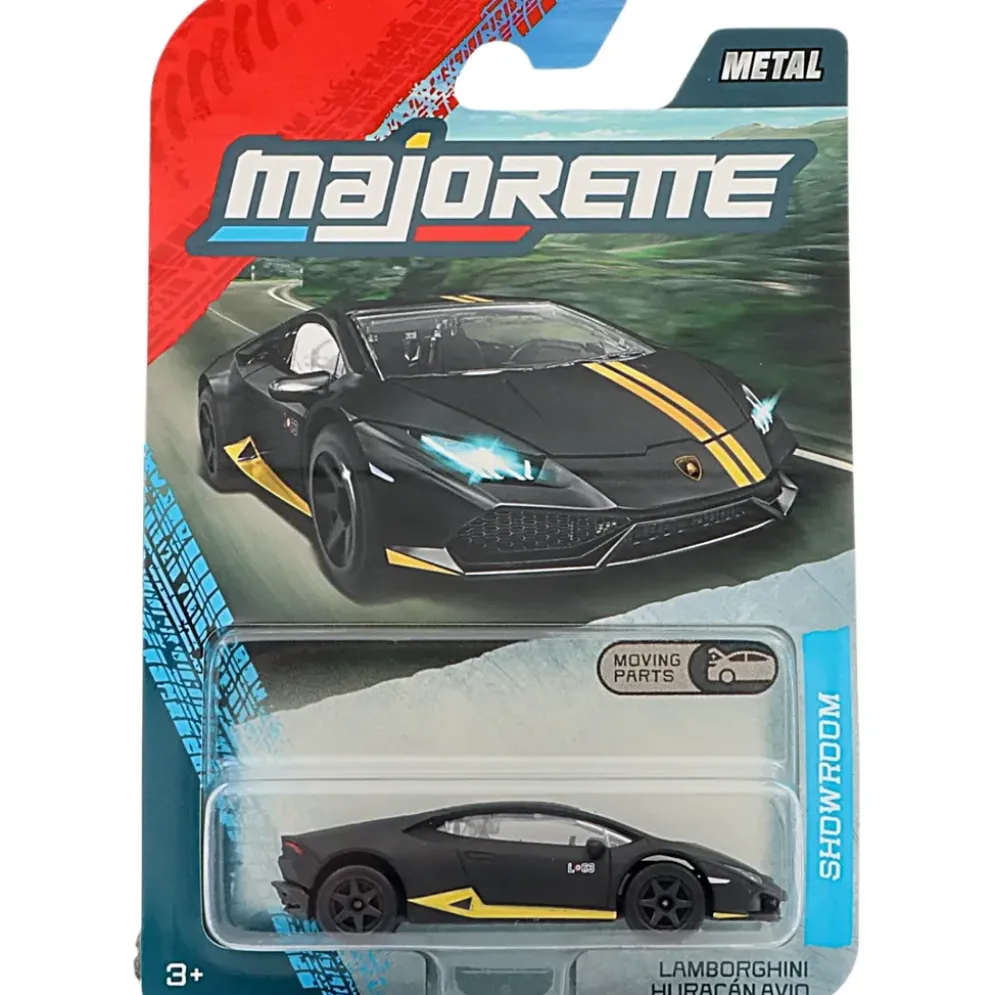 Lamborghini Huracán Avio - Svart - Showroom Premium Cars - Majorette - 7 cm