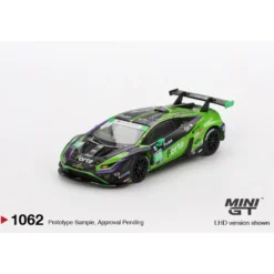 Lamborghini Huracán GT3 EVO2 #78 Forte Racing 2024 IMSA Daytona 24 Hrs - Grön - 1062 - Mini GT - 1:64