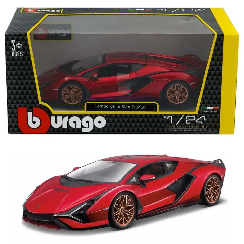 Lamborghini Sián FKP 37 - 2019 - Röd - Bburago - 1:24