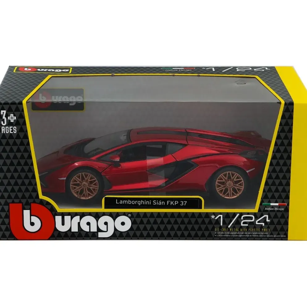 Lamborghini Sián FKP 37 - 2019 - Röd - Bburago - 1:24