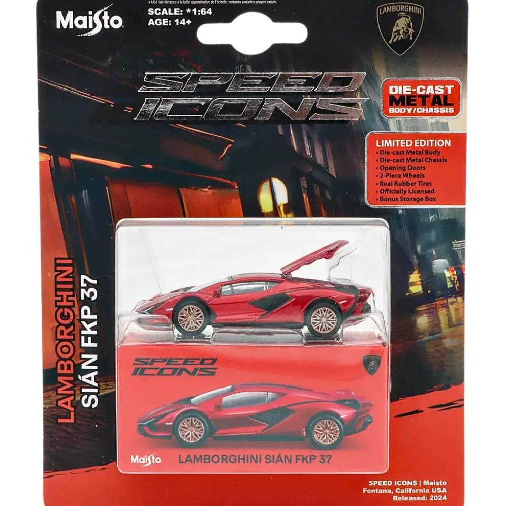 Lamborghini Sián FKP 37 - Röd - Speed Icons - Maisto - 1:64