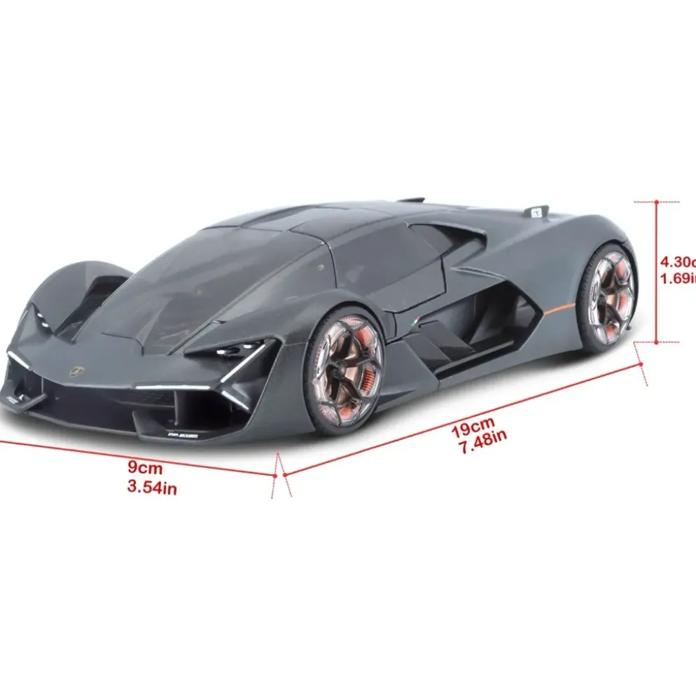 Lamborghini Terzo Millennio - Mörkgrå - Bburago - 1:24