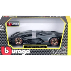 Lamborghini Terzo Millennio - Mörkgrå - Bburago - 1:24