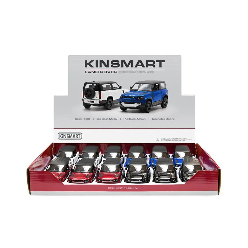 Land Rover Defender 90 från Kinsmart - Svart