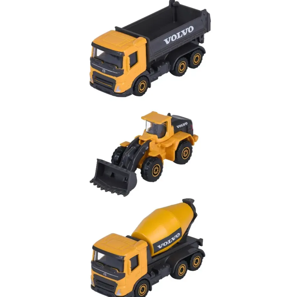Lastbil, Hjullastare, Betongbil - Majorette Construction