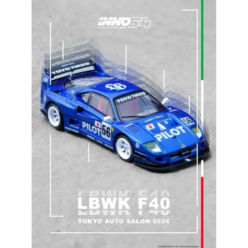 LBWK (F40) Tokyo Auto Salon 2024 - Ferrari - Inno64 - 1:64
