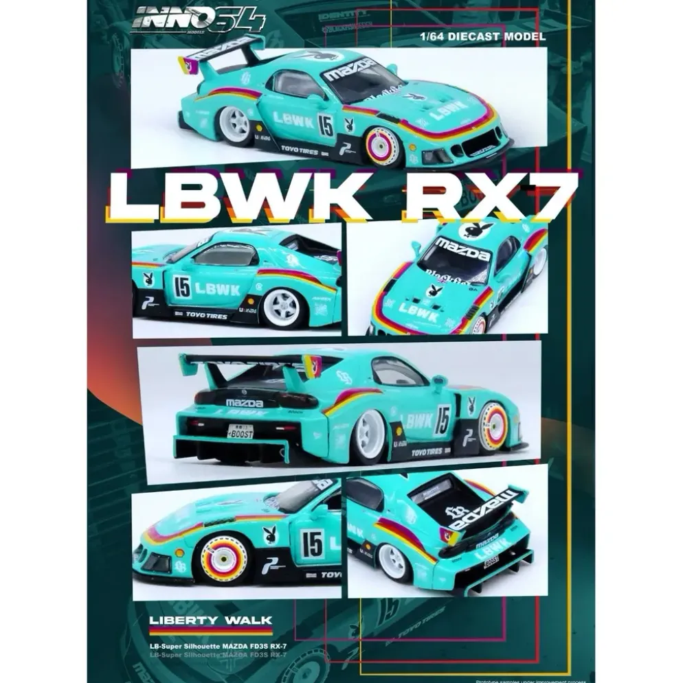 LBWK Mazda RX-7 FD3S LB-Super Silhouette - Inno64 - 1:64