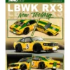 LBWK-RX-3 Savanna - Mazda - Gul / Grön - Inno64 - 1:64