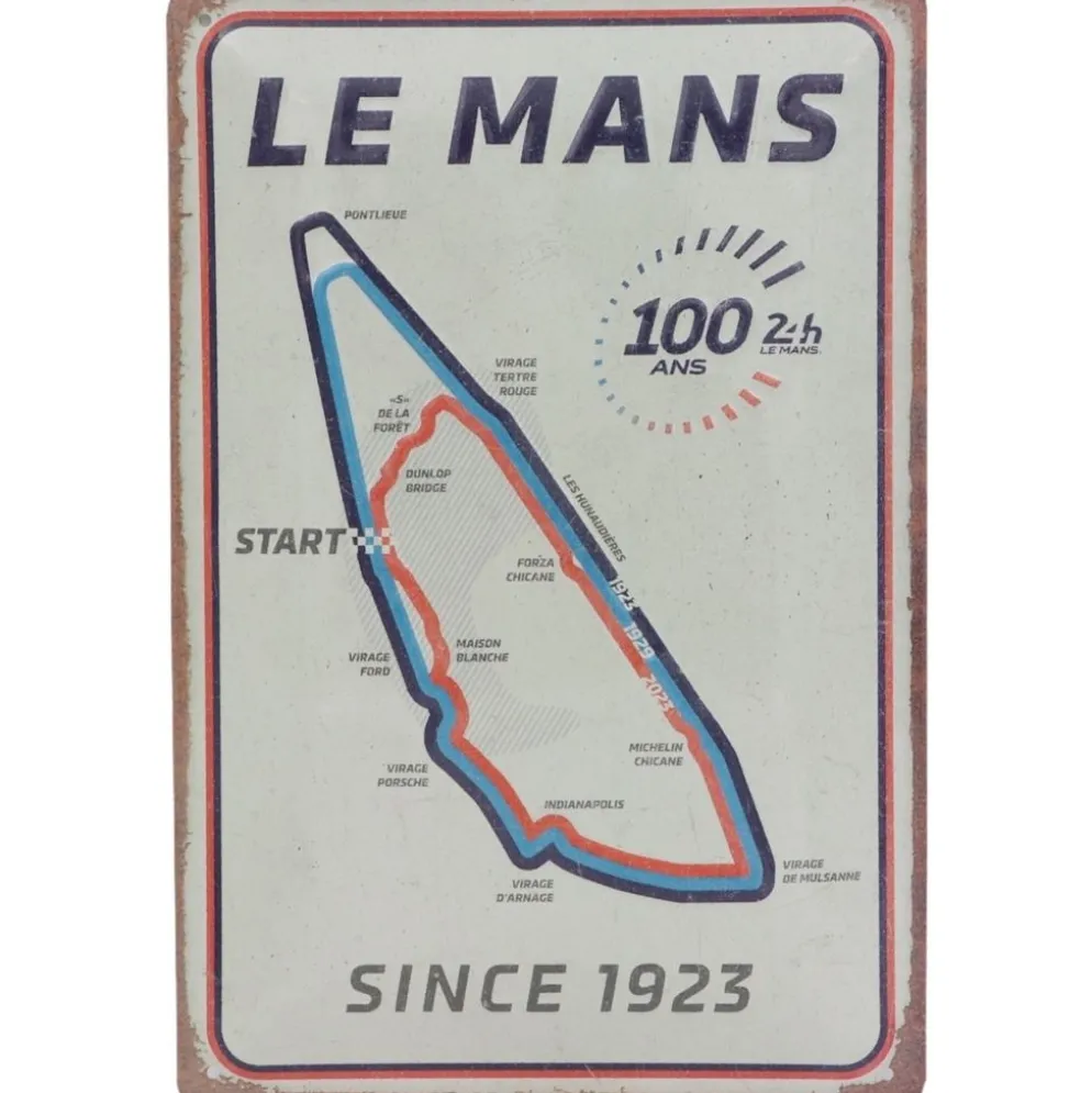 Le Mans - 100 år - Since 1923 - Plåtskylt - 20x30 cm
