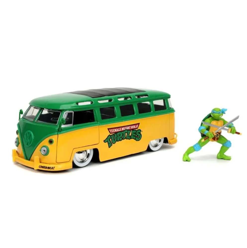 Leonardo & 1962 Volkswagen Bus - Turtles - Jada Toys - 1:24