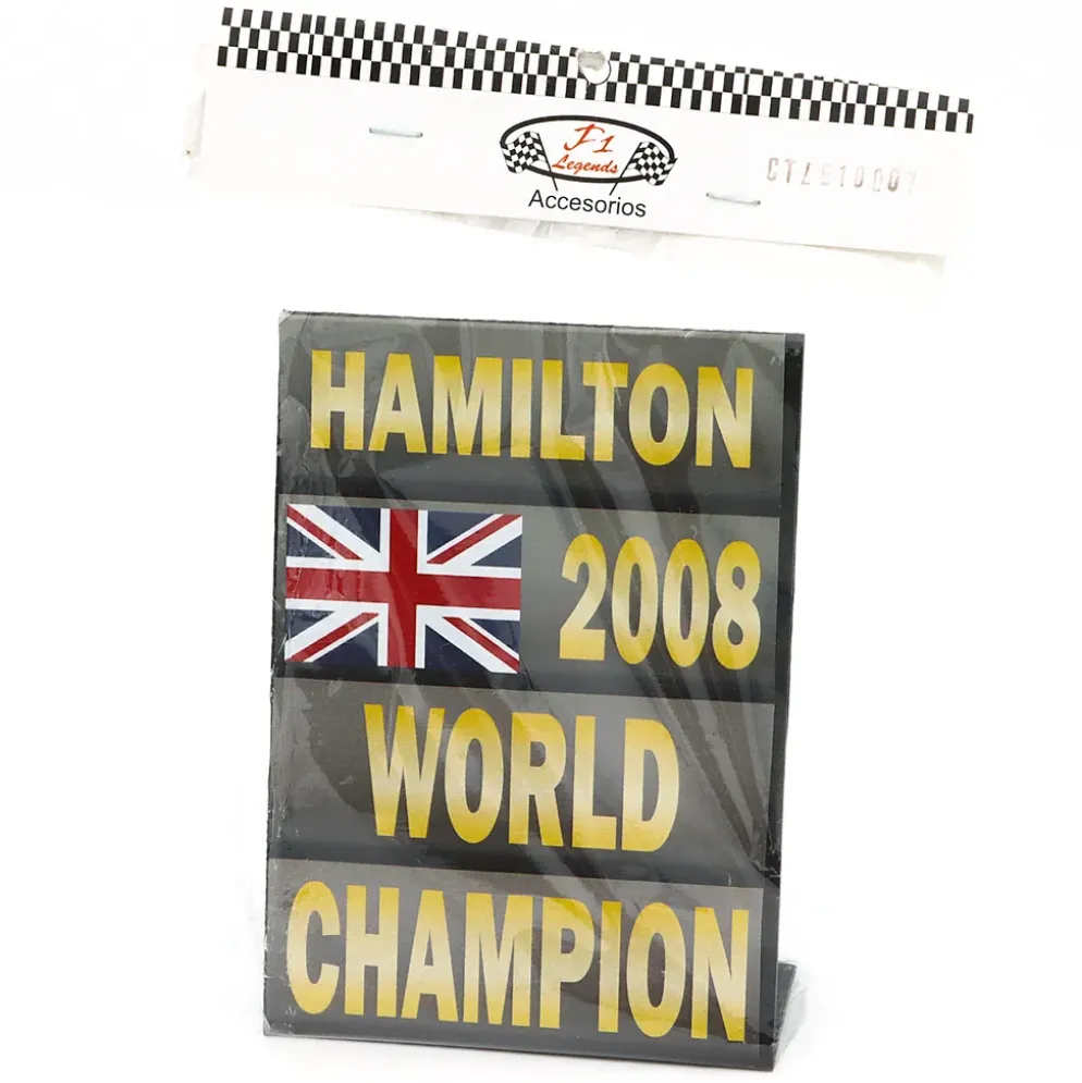 Lewis Hamilton - Pit Board 2008 - F1 Legends - Cartrix - 1:18