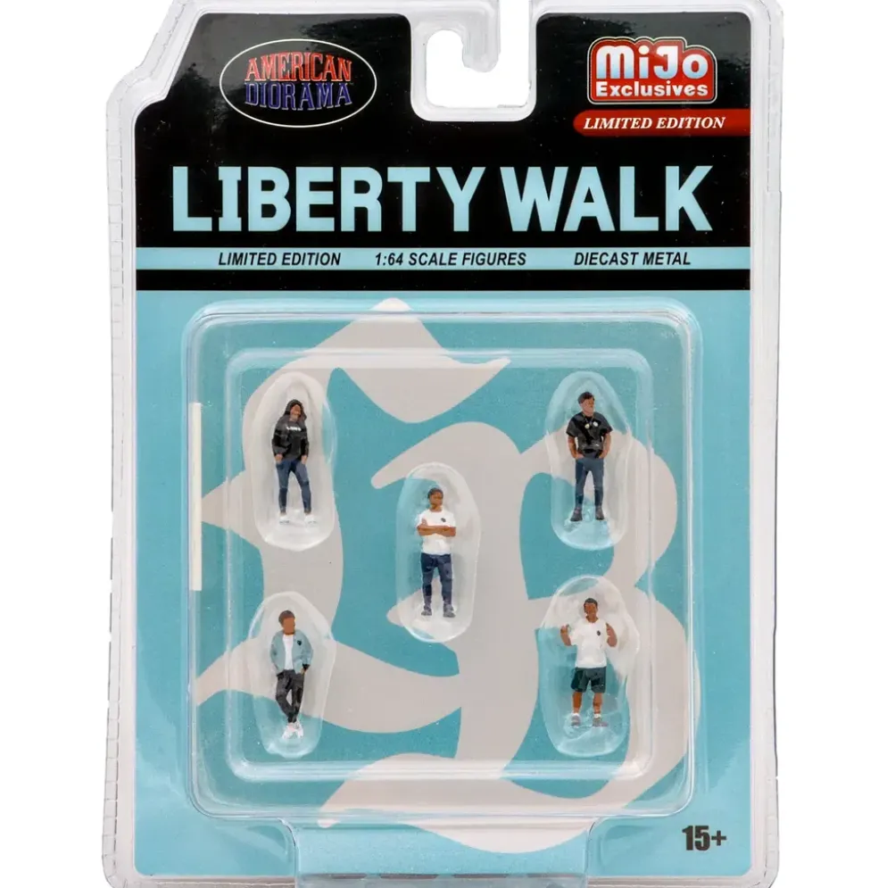 Liberty Walk - 5 figurer - American Diorama / MiJo - 1:64