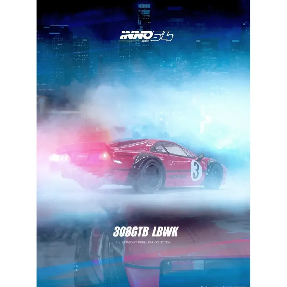 Liberty Walk 308 GTB - Röd - Inno64 - 1:64